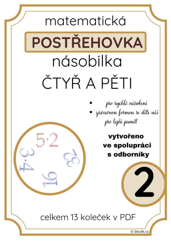 MATEMATICKÁ Postřehovka 2 - NÁSOBILKA 4,5 - Image 2