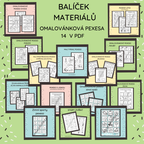 BALÍČEK MATERIÁLŮ OMALOVÁNKOVÁ PEXESA