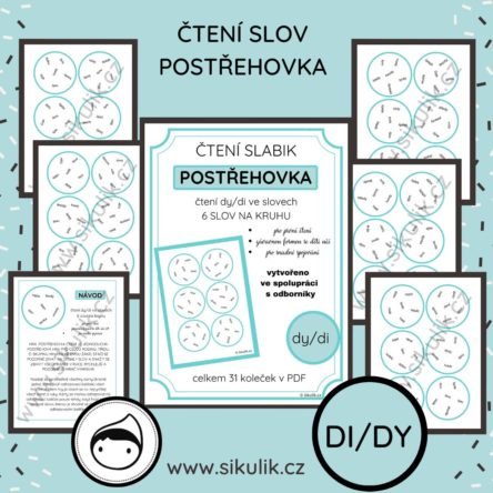 ČTENÍ SLOV POSTŘEHOVKA – PROCVIČENÍ ČTENÍ DI/DY VE SLOVECH