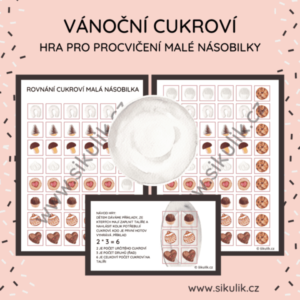 HRA ROVNÁNÍ VÁNOČNÍHO CUKROVÍ (logické řady a násobilka)