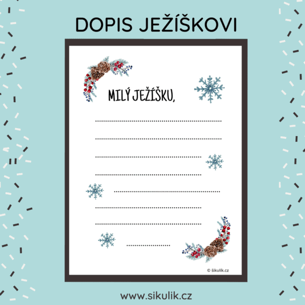 DOPIS JEŽÍŠKOVI