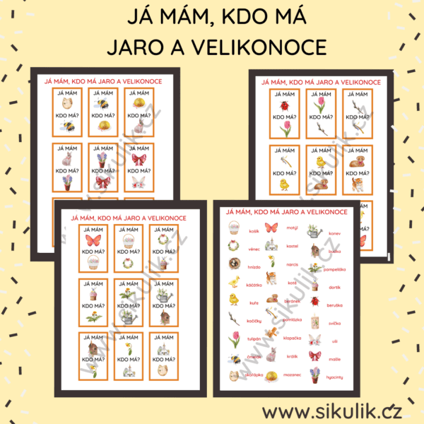 JÁ MÁM, KDO MÁ JARO A VELIKONOCE