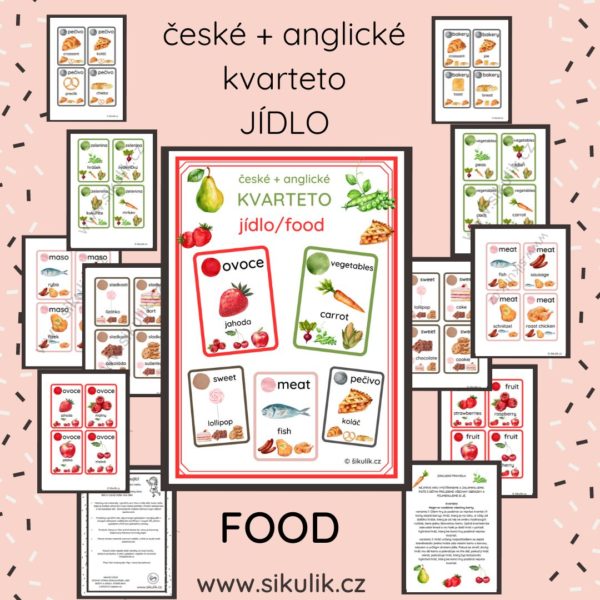 Kvarteto jídlo/ food česká + anglická verze