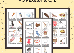 LOGOPEDICKÉ KARTIČKY, 3 PEXESA Ž, Č, Š
