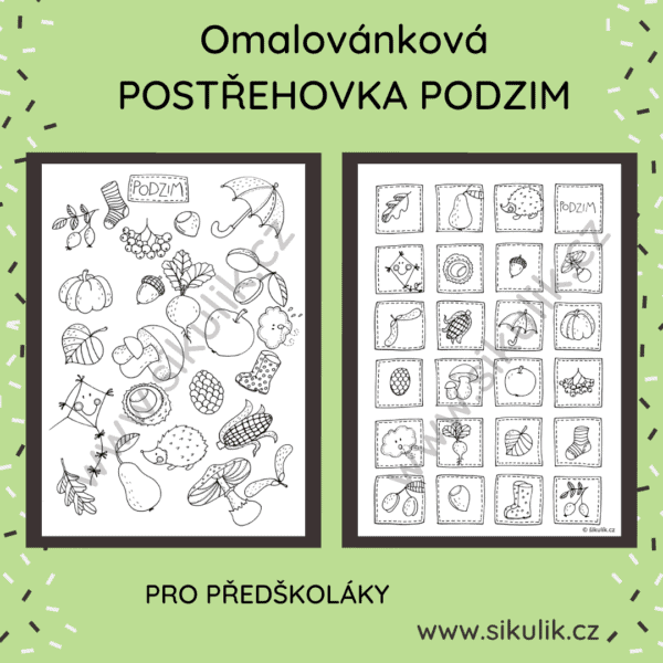 Omalovánková postřehovka PODZIM