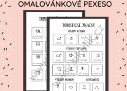Omalovánkové PEXESO TURISTICKÉ ZNAČKY