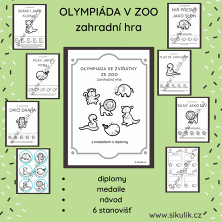ZAHRADNÍ HRA SE ZVÍŘÁTKY ZE ZOO
