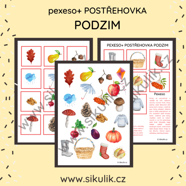 PEXESO + POSTŘEHOVKA PODZIM