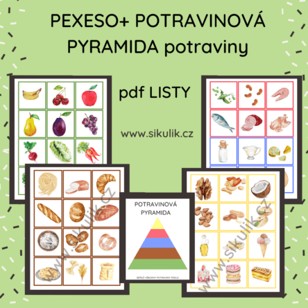 Pexeso+potravinová pyramida