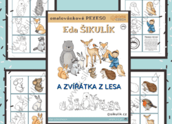 EDA ŠIKULÍK A ZVÍŘÁTKA OMALOVÁNKOVÉ PEXESO