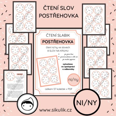 POSTŘEHOVKA – PROCVIČENÍ ČTENÍ NI/NY VE SLOVECH