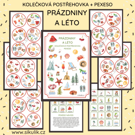 PRÁZDNINY A LÉTO KOLEČKOVÁ POSTŘEHOVKA PEXESO