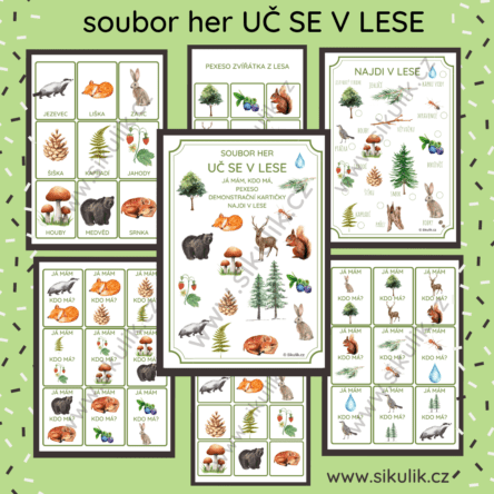 SOUBOR HER UČ SE V LESE