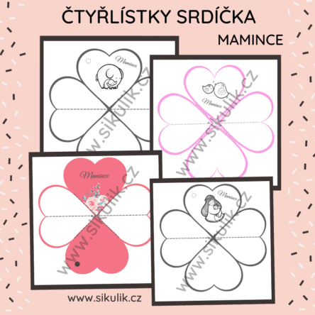 Srdíčkový čtyřlístek MAMINCE