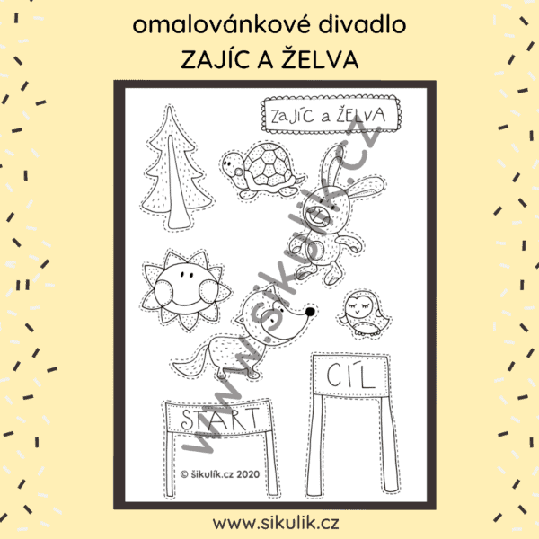 Omalovánkové divadlo Zajíc a želva