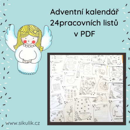 Adventní kalendář 24 pracovních listů