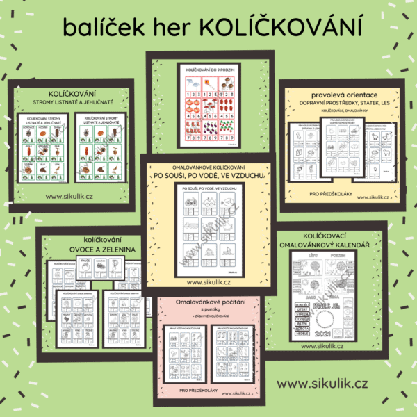 KOLÍČKOVÁNÍ - BALÍČEK MATERIÁLŮ