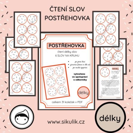 ČTENÍ SLOV POSTŘEHOVKA – PROCVIČENÍ ČTENÍ DÉLEK VE SLOVECH