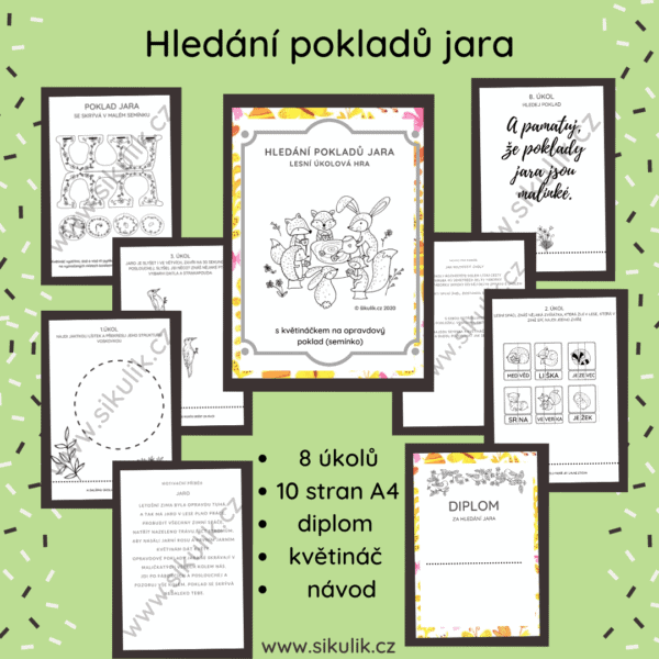 Lesní hra Najdi opravdový poklad jara
