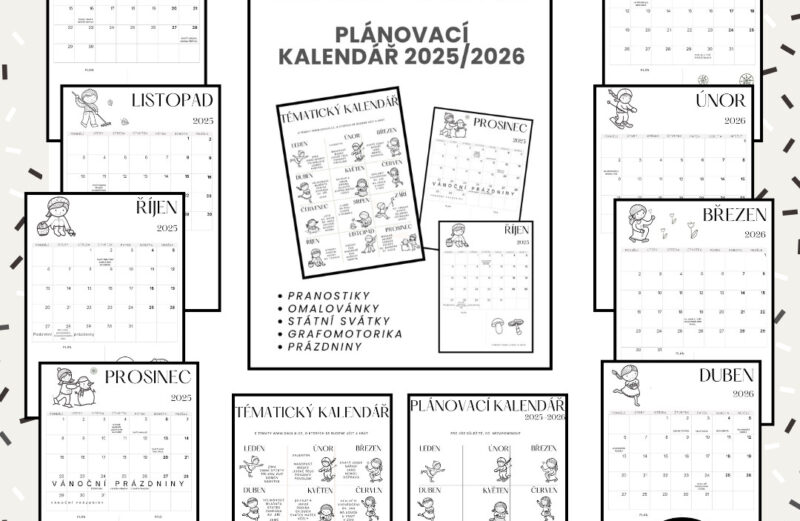 UČITELSKÝ + žákovský PLÁNOVACÍ KALENDÁŘ 2025/2026