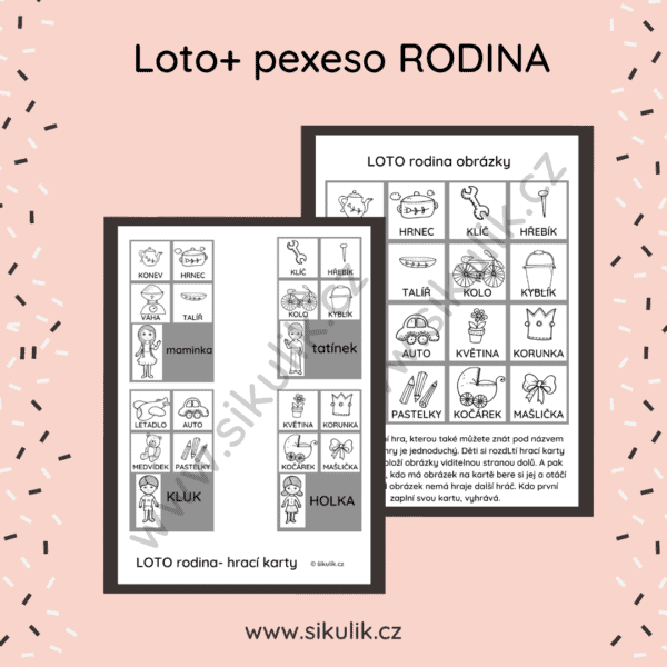 LOTO+Pexeso rodina