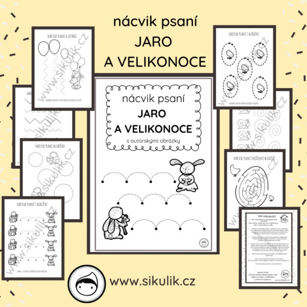 Nácvik psaní JARO A VELIKONOCE