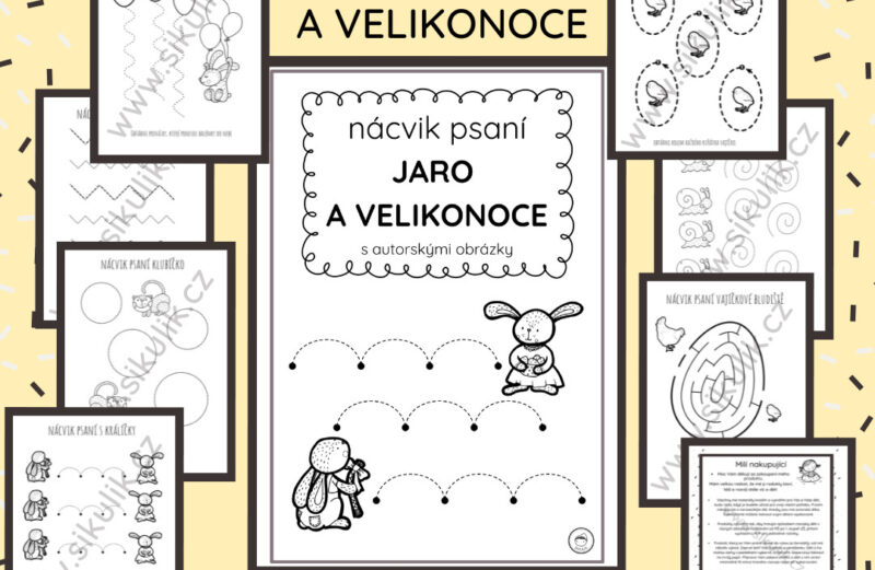 Nácvik psaní JARO A VELIKONOCE