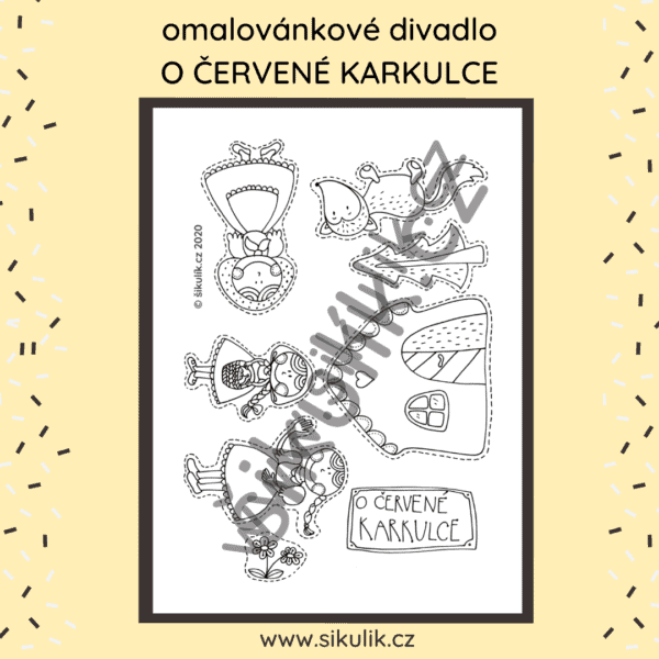 Omalovánkové divadlo O Červené Karkulce