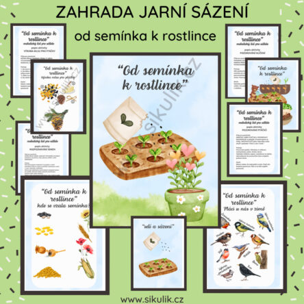 ZAHRADA JARNÍ SÁZENÍ od semínka k rostlince