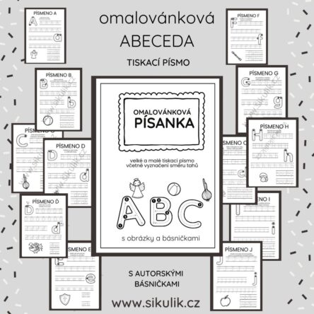 Omalovánková písanka s autorskými básničkami
