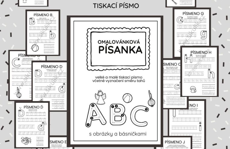 Omalovánková písanka s autorskými básničkami