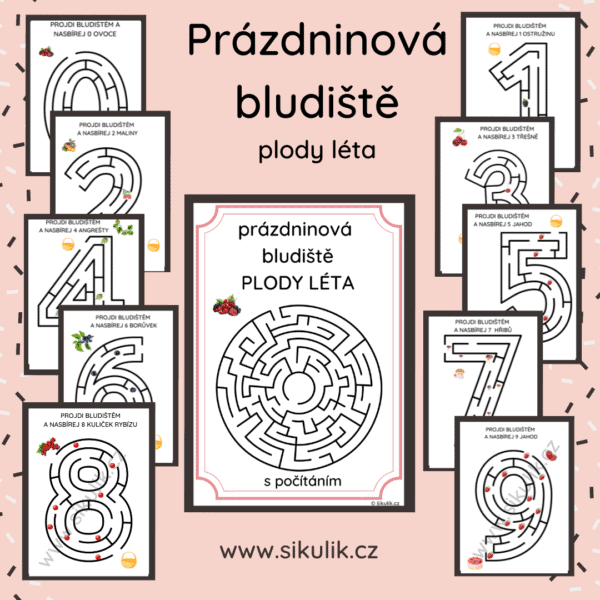 Prázdninová bludiště plody léta