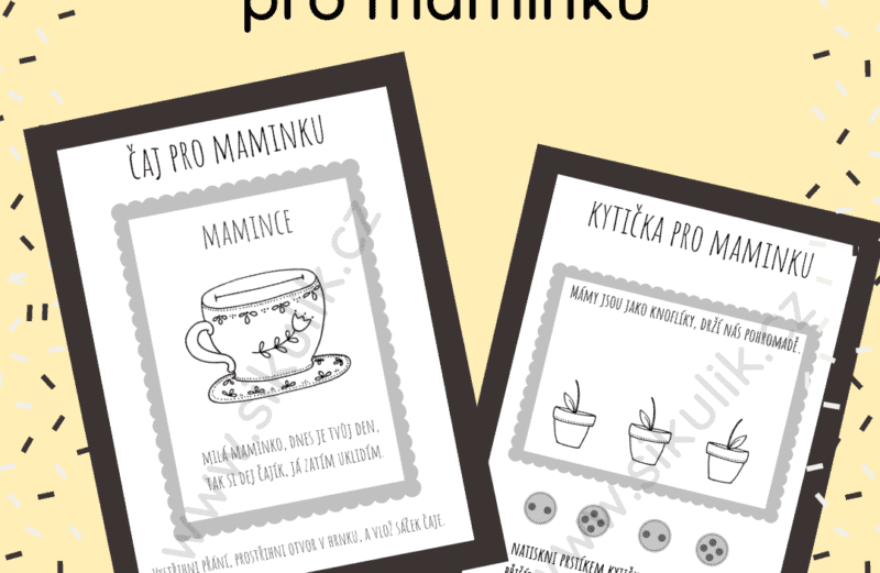 Omalovánková přání pro maminku