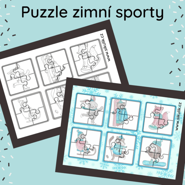 Puzzle zimní sporty