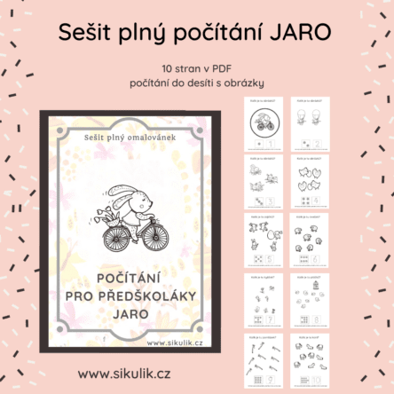 Sešit plný Počítání Jaro