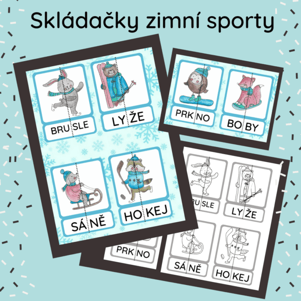 Skládačky zimní sporty