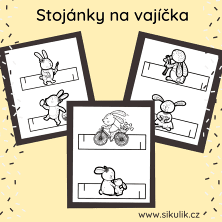 Stojánky na Vajíčka Zajíčci