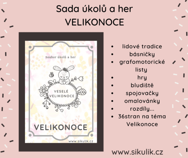 Soubor úkolů a her Velikonoce