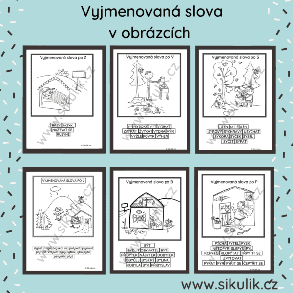 Vyjmenovaná slova obrázky