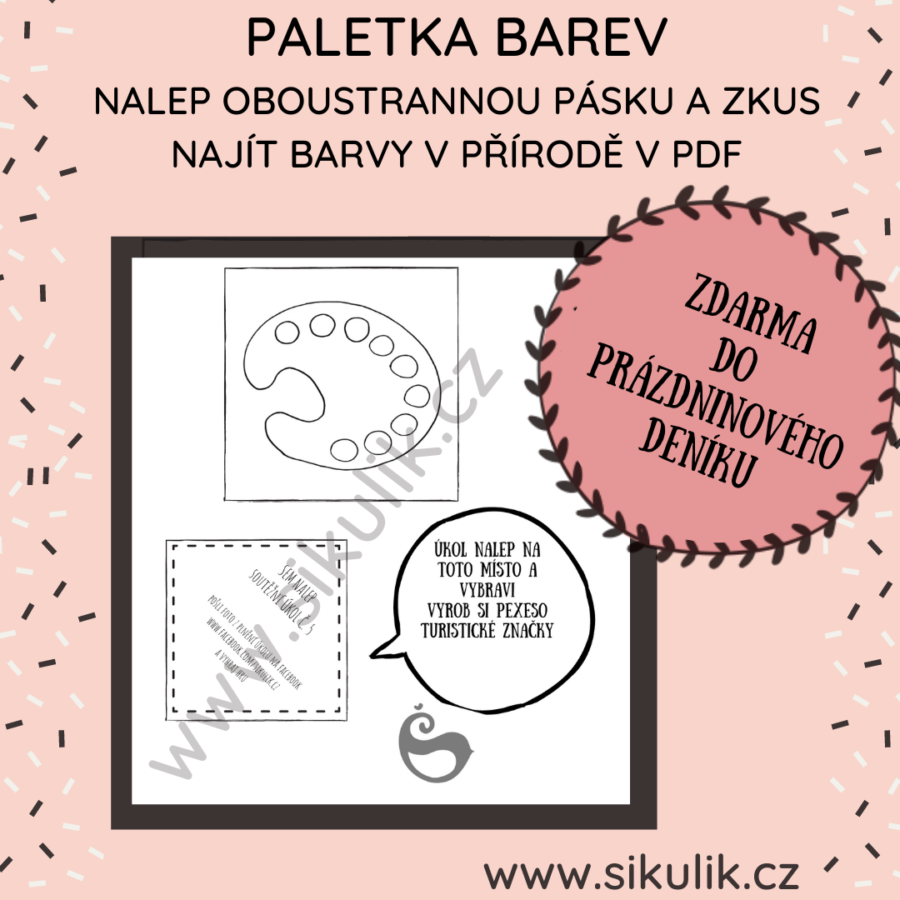 5. úkol do prázdninového deníku Paletka přírody