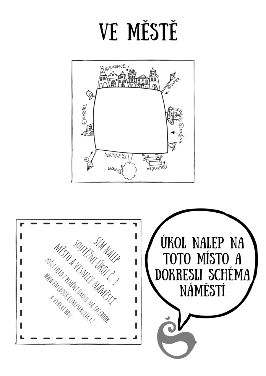 3. úkol ve městě a na vesnici náměstí