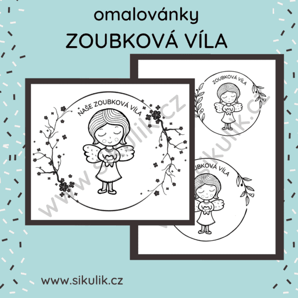 Omalovánky Zoubková víla